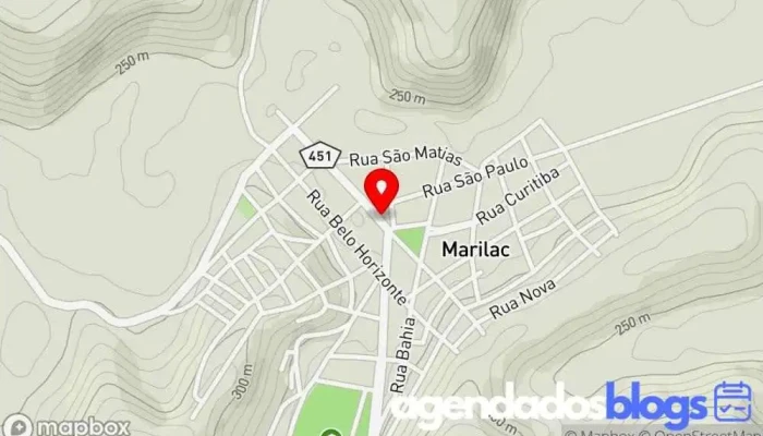mapa de Drogaria Marilac Farmácia em Marilac