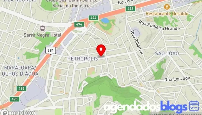 mapa de Drogaria Metropolitana Farmácia, Drogaria em Betim