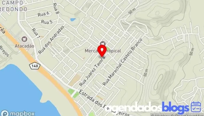 mapa de Drogaria Nova+Farma Bairro São João Drogaria em São Pedro da Aldeia