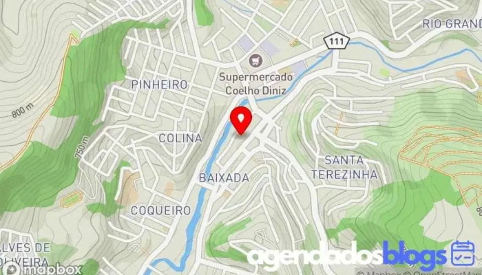 mapa de Drogaria Oliveira Drogaria em Manhuaçu