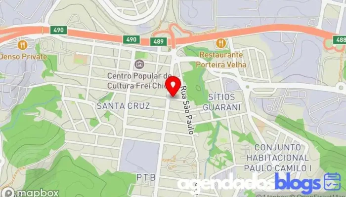 mapa de Drogaria PTB Farma Drogaria em Betim