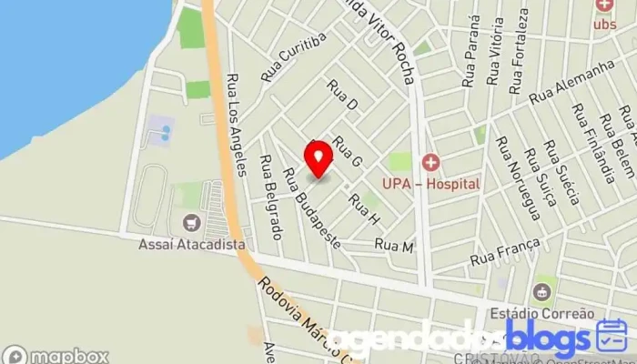 mapa de Drogaria Rasa Empresa farmacêutica em Cabo Frio