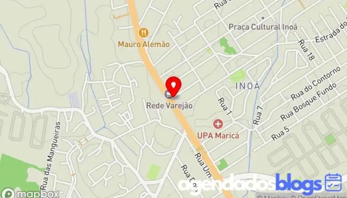 mapa de Drogaria Rede Popular - Inoã 1 Empresa farmacêutica, Drogaria em Maricá