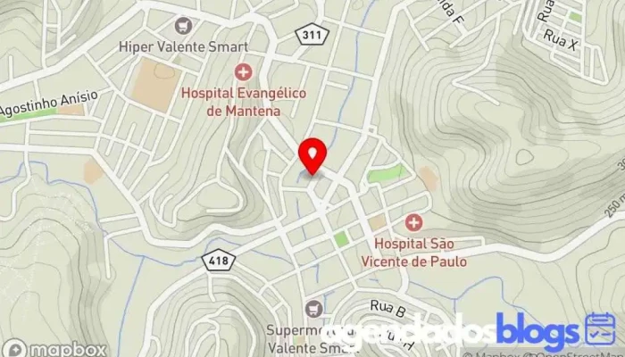 mapa de DROGARIA SANTA MARTA - MANTENA Drogaria, Farmácia em Mantena