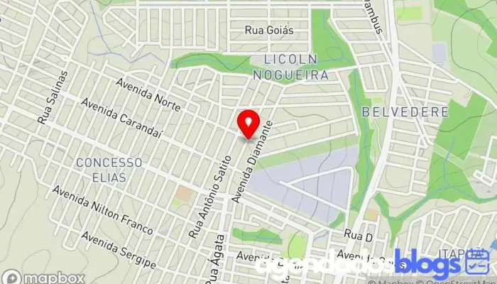 mapa de Drogaria Santa Rita Drogaria em MG