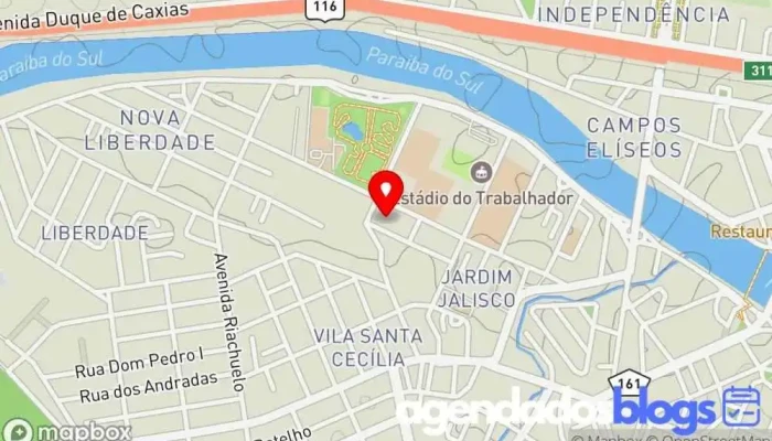 mapa de Drogaria Santa Rita Nova Rede Drogaria, Farmácia em Resende