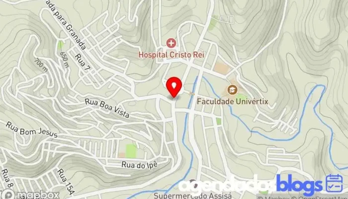 mapa de Drogaria São João Drogaria, Farmácia em Matipó