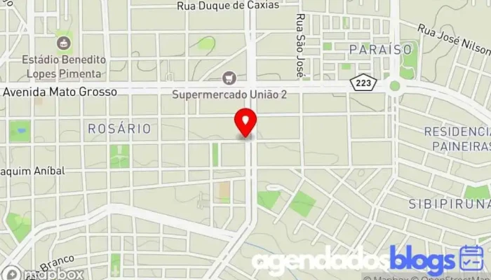 mapa de Drogaria São Lucas Drogaria em Araguari