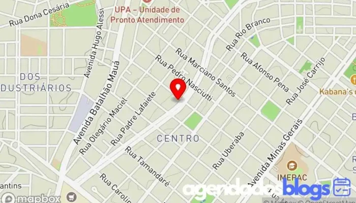 mapa de Drogaria São Lucas Drogaria em Araguari