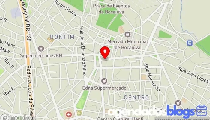 mapa de Drogaria Saúde & Vida Drogaria, Perfumaria em Bocaiúva