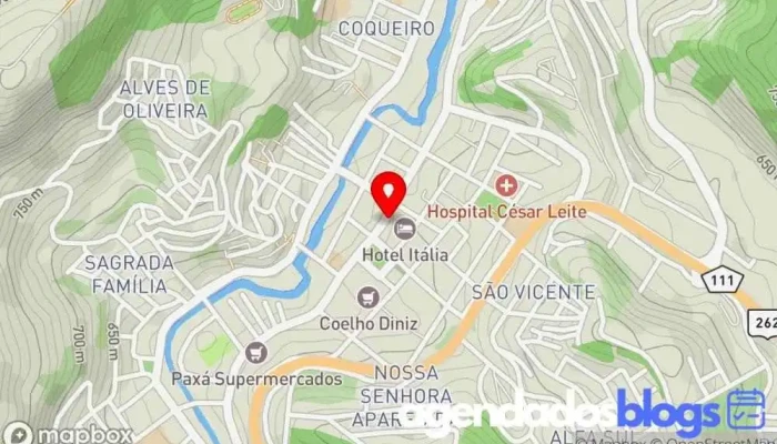 mapa de Drogaria Silva E Marcial Drogaria, Farmácia em Manhuaçu