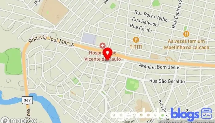mapa de Drogaria Sílvia Drogaria, Farmácia em Araçuaí