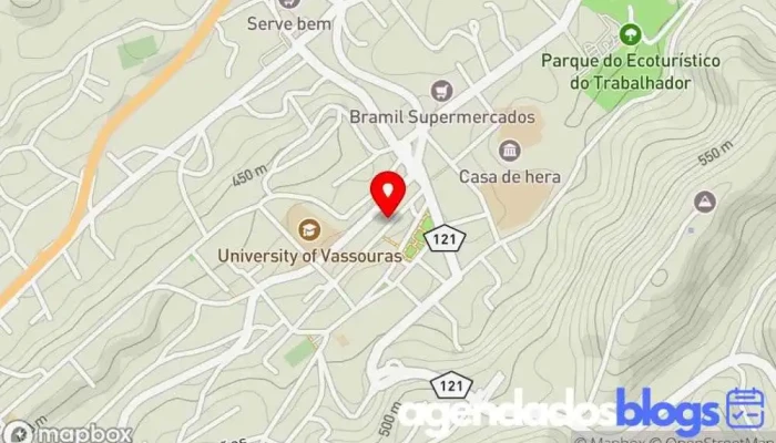 mapa de Drogaria Ultra Popular Farmácia, Drogaria em Vassouras