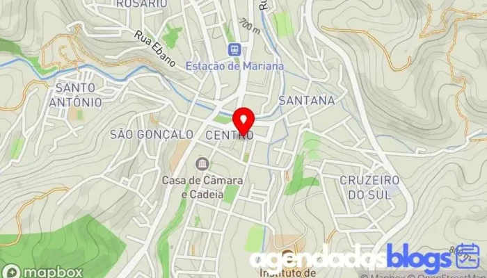 mapa de Drogaria Ultra Popular Farmácia, Drogaria em Mariana