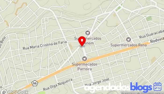 mapa de Drogaria Ultra Popular Farmácia, Drogaria em Mateus Leme