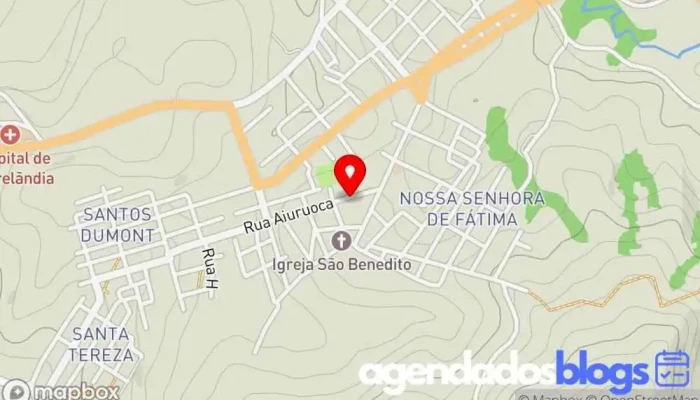 mapa de Drogarias Altomarre Drogaria em Andrelândia