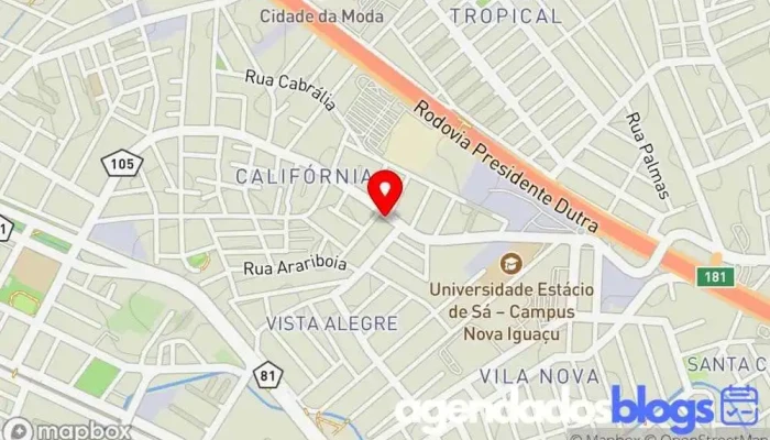 mapa de Drogarias Bom Demais Drogaria, Empresa farmacêutica em Nova Iguaçu