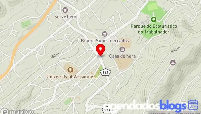 mapa de Drogarias Droga Mais Drogaria em Vassouras