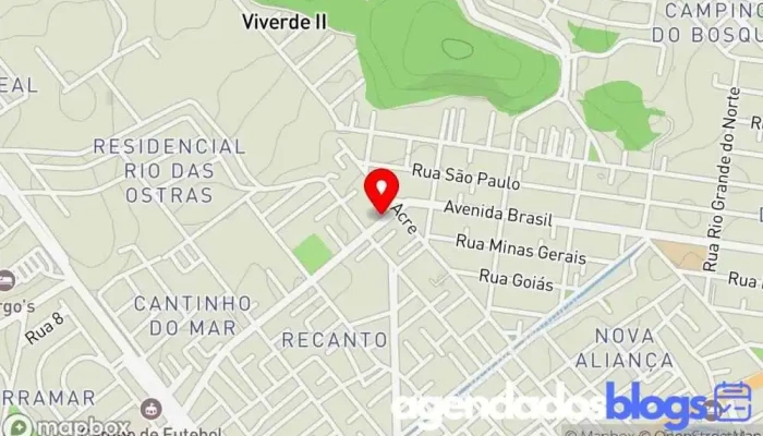 mapa de Drogarias Fernandes - Recanto Drogaria, Perfumaria, Empresa farmacêutica, Farmácia em Rio das Ostras