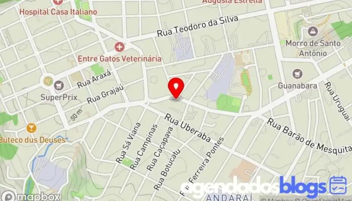mapa de Drogarias Pacheco Drogaria em Rio de Janeiro