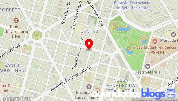 mapa de Drogarias Pacheco Drogaria em Belo Horizonte