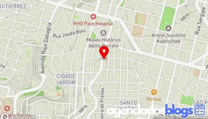 mapa de Drogarias Pacheco Drogaria em Belo Horizonte