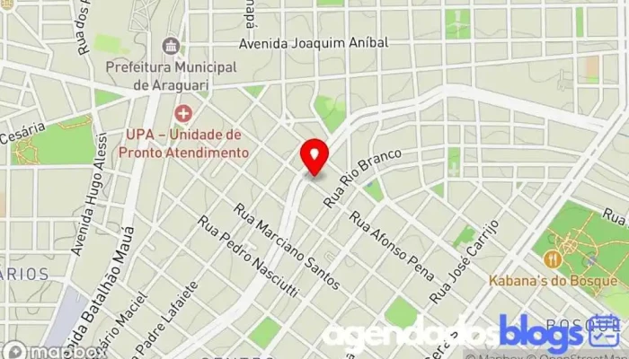 mapa de Drogasil Farmácia em Araguari