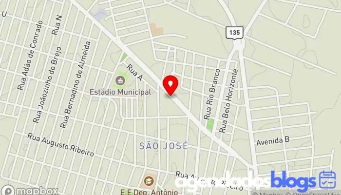 mapa de Drogavida Mirabela Empresa farmacêutica em Mirabela