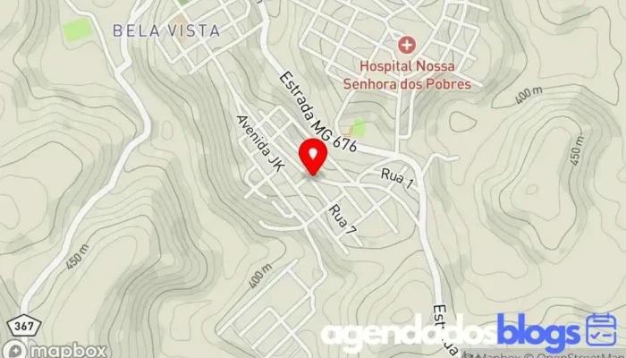 mapa de Elizângela Cardoso Amaral Murta Drogaria em Berilo