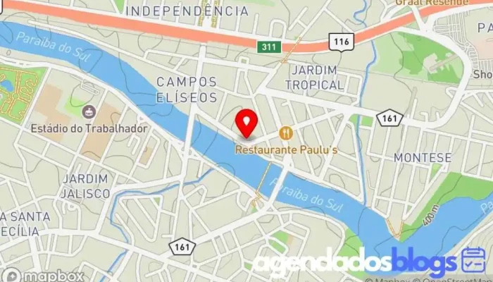 mapa de Estacionamento drogaria povao Farmácia em Resende