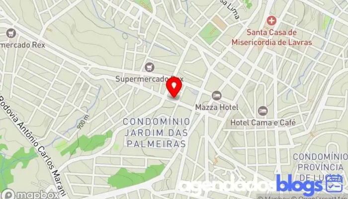 mapa de Farma popular Drogaria em Lavras