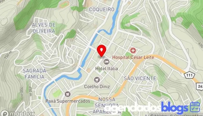 mapa de Farmácia Aliança Drugstore Farmácia, Drogaria, Perfumaria em Manhuaçu