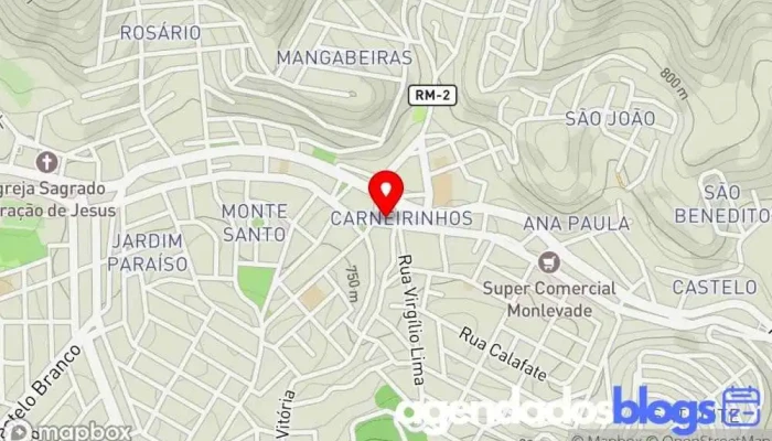 mapa de Farmácia Central Drogaria, Empresa farmacêutica em João Monlevade