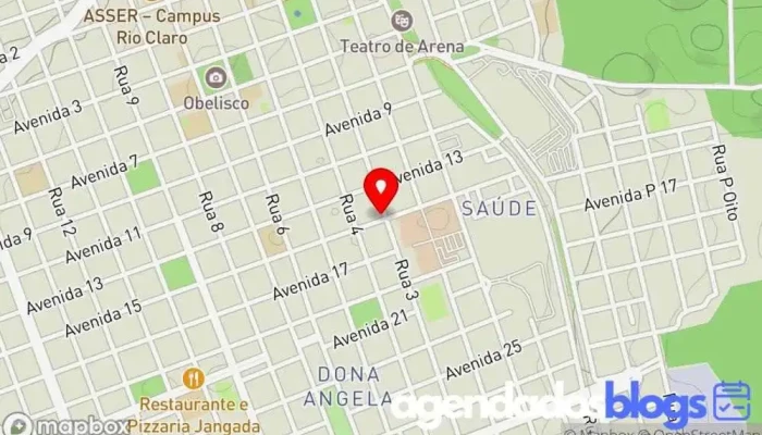 mapa de Farmácia Copacabana Farmácia em Rio Claro