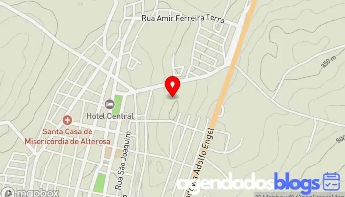 mapa de Farmácia Coração de Jesus Drogaria, Farmácia em Alterosa