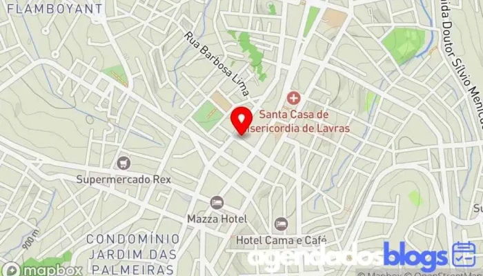 mapa de Farmácia de Manipulação Melissa Farmácia em Lavras