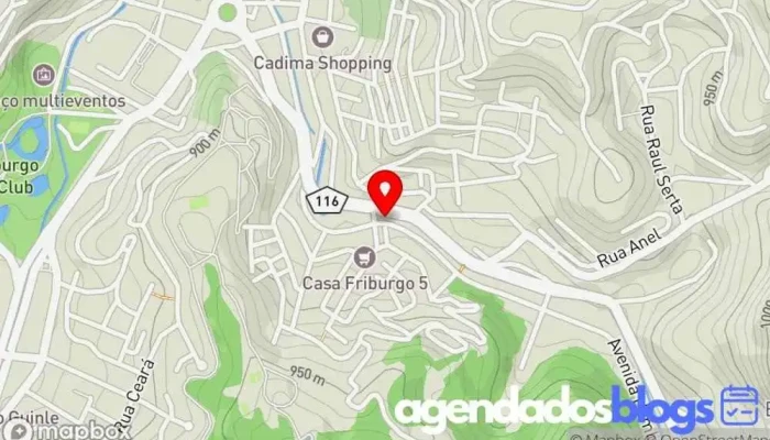mapa de Farmácia Droga Vita Ypu Farmácia, Drogaria em Nova Friburgo