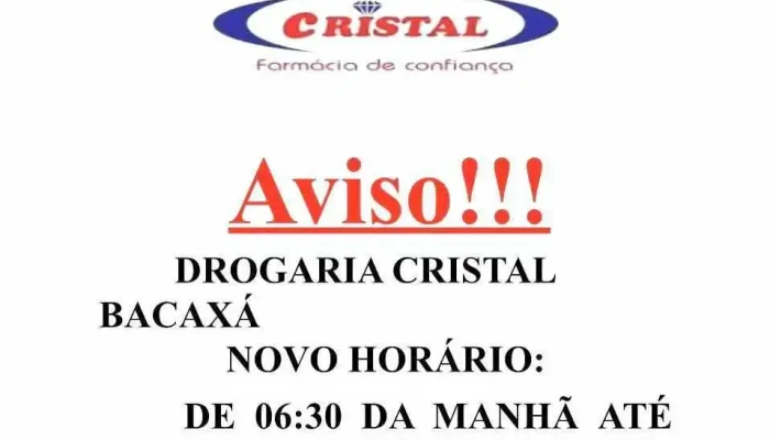 Farmacia E Drogaria Cristal   Bacaxa Saquarema Do Proprietario - Saquarema