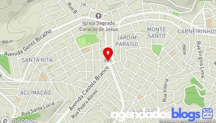 mapa de Farmácia Indiana Farmácia, Drogaria, Empresa farmacêutica em João Monlevade