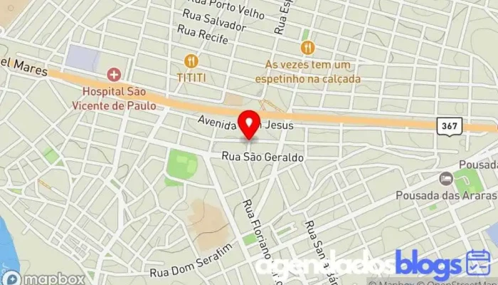 mapa de Farmácia Jardim Drogaria, Farmácia em Araçuaí