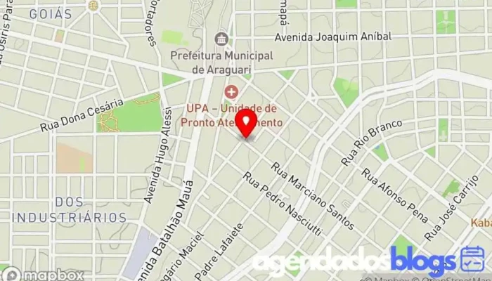 mapa de Farmácia Magistral Ciencias e Arte Farmácia, Farmácia de homeopatia em Araguari