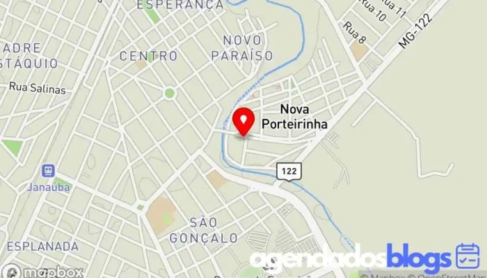 mapa de FARMÁCIA MENDES - NOVA PORTEIRINHA Farmácia em - Centro