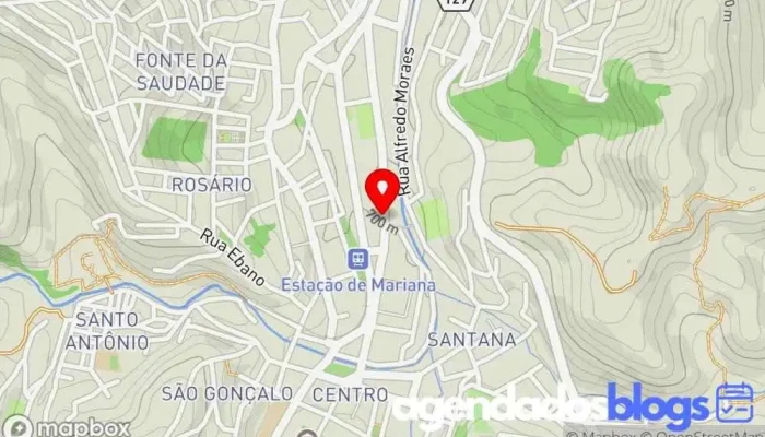 mapa de Farmácia Nativa Drogaria, Farmácia em Mariana