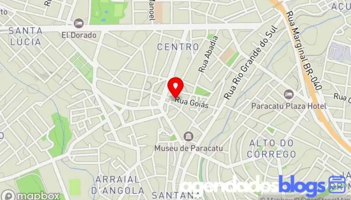 mapa de Farmácia Paracatu Farmácia em 361