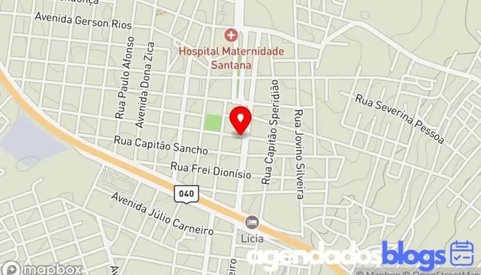 mapa de Farmácia Pinheirense Matriz Farmácia, Drogaria, Perfumaria em João Pinheiro