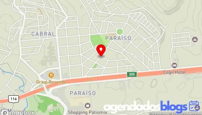mapa de Farmácia Saúde Drogaria, Farmácia em Resende