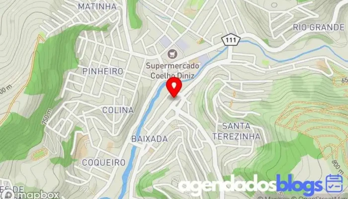 mapa de Farmácias Aliança Drugstore Farmácia em Manhuaçu