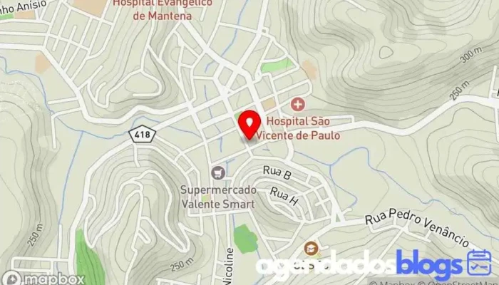 mapa de Farmácias Droga Minas Drogaria, Farmácia em Mantena