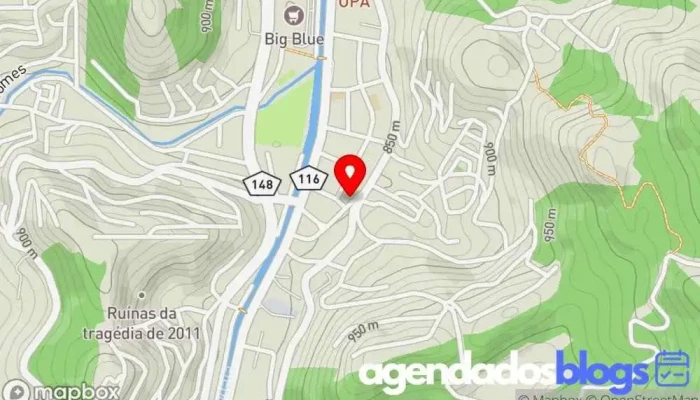 mapa de Farmacinha Marins Drogaria, Farmácia em Nova Friburgo