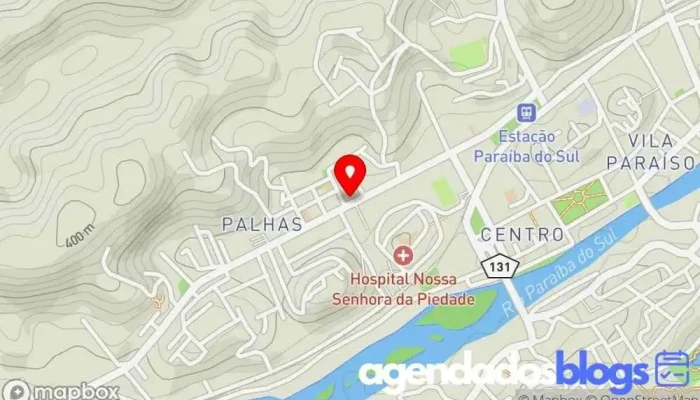 mapa de Farmavida Drogaria Farmácia em Paraíba do Sul